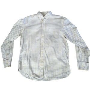 EUC Vintage J.CREW L/S 100% Cotton Plaid Shirt ~ Size Large